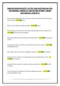 DANB RHS RADIATION SAFETY&vert; ACTUAL EXAM QUESTIONS AND VERIFIED ANSWERS &vert; GRADED A&plus;&vert; PASS ON FIRST ATTEMPT &vert; BRAND NEW 2026&sol;2027 UPDATE&excl;&excl;&excl;&excl;&excl;