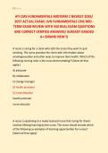 ATI CMS FUNDAMENTALS MIDTERM 2 NEWEST 2026&sol; &NewLine;2027 ACTUAL EXAM&vert; LVN FUNDAMENTALS CMS MID &NewLine;TERM EXAM REVIEW WITH 550 REAL EXAM QUESTIONS &NewLine;AND CORRECT VERIFIED ANSWERS&sol; ALREADY GRADED &NewLine;A&plus; &lpar;BRAND NEW&excl;&excl;&rpar; 
