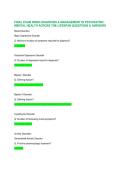 FINAL EXAM NR605 DIAGNOSIS & MANAGEMENT IN PSYCHIATRIC-MENTAL HEALTH ACROSS THE LIFESPAN QUESTIONS & ANSWERS