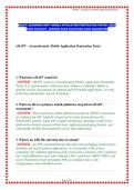 EMAPT&colon; ELEARNSECURITY MOBILE APPLICATION PENETRATION TESTER &vert; REAL EXAM 2026&sol;2027 &vert; VERIFIED EXAM SOLUTIONS &lpar;PASS GUARANTEE&rpar;