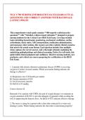 WGU C790 NURSING INFORMATICS OA EXAM 400 ACTUAL &NewLine;QUESTIONS AND CORRECT ANSWERS WITH RATIONALE &NewLine;LATEST UPDATE
