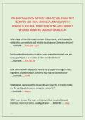 ITN 100 FINAL EXAM NEWEST 2026 ACTUAL EXAM TEST &NewLine;BANKITN 100 FINAL EXAM EXAM REVIEW WITH &NewLine;COMPLETE 350 REAL EXAM QUESTIONS AND CORRECT &NewLine;VERIFIED ANSWERS&sol; ALREADY GRADED A&plus;