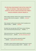 ITN 200 FINAL EXAM NEWEST 2026 ACTUAL EXAM TEST &NewLine;BANK&vert; ITN 200 MID -TERM EXAM REVIEW WITH &NewLine;COMPLETE 350 REAL EXAM QUESTIONS AND CORRECT &NewLine;VERIFIED ANSWERS&sol; ALREADY GRADED A&plus;