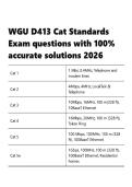 WGU D413  &vert; Cat Standards Exam &vert; questions with 100- accurate solutions 2026