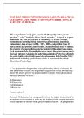 WGU D333 ETHICS IN TECHNOLOGY OA EXAM 400 ACTUAL &NewLine;QUESTIONS AND CORRECT ANSWERS WITH RATIONALE &NewLine;ALREADY GRADED A&plus;
