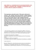 2026 CRITICAL CARE HESI EXIT EXAM 400 QUESTIONS AND &NewLine;CORRECT ANSWERS &lpar;100&percnt; VERIFIED&rpar; WITH RATIONALE &NewLine;LATEST UPDATE ALREADY GRADED A&plus;
