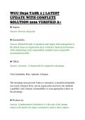 WGU D636 TASK 2 &vert; LATEST&NewLine;UPDATE WITH COMPLETE&NewLine;SOLUTION 2026 VERIFIED A&plus;
