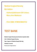 Medical-Surgical Nursing 8th Edition Test Bank