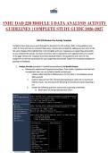 SNHU DAD 220 MODULE 5 DATA ANALYSIS ACTIVITY GUIDELINES &vert;COMPLETE STUDY GUIDE 2026-2027