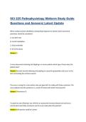 SCI 225 Pathophysiology Midterm Study Guide Questions and Answers&vert; Latest Update