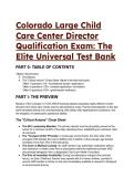 2026&sol;2027 Colorado Large Child Care Center Director Qualification Exam &vert; S-Tier Universal Test Bank & Study Guide &lpar;12 CCR 2509-8&rpar;
