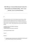 NURS 480 Exam 3 Advanced Medical-Surgical Nursing WCU Question Bank &lpar;Latest 2026&sol;2027 Edition&rpar; &ndash; 100&percnt; Correct Questions&comma; Answers & Detailed Rationales