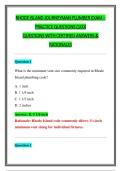RHODE ISLAND JOURNEYMAN PLUMBER EXAM &ndash; &NewLine;PRACTICE QUESTIONS &lpar;100&rpar; &NewLine;QUESTIONS WITH CERTIFIED ANSWERS & &NewLine;RATIONALES