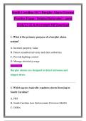 South Carolina &lpar;SC&rpar; Burglar Alarm License &NewLine;Practice Exam &vert; Detailed Rationales &vert; Latest &NewLine;2026&sol;27 QS & Ans Instant Pdf Download 