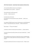 AMS 375 Unit 4 Quiz&sol;Test &ndash; Study Guide&comma; Practice Questions & Revision Notes