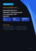 NUR 242 Med-Surg Nursing Exam 4 Galen College Actual Exam 2026&sol;2027 &ndash; Complete Exam-Style Questions & Answers &vert; 100&percnt; Certified Verified &ndash; Pass Guaranteed &ndash; A&plus; Graded