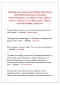 NURS 611 EXAM 4 &lpar;MARYVILLE&rpar; NEWEST 2026 ACTUAL &NewLine;EXAM TEST BANK&vert; NURS611 ADVANCED &NewLine;PATHOPHYSIOLOGY EXAM 4 REVIEW WITH COMPLETE &NewLine;400 REAL EXAM QUESTIONS AND CORRECT VERIFIED &NewLine;ANSWERS&sol; ALREADY GRADED A&plus;