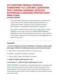 ATI CAPSTONE MEDICAL-SURGICAL ASSESSMENT 1 & 2 &vert; 200 REAL QUESTIONS WITH VERIFIED ANSWERS&comma; DETAILED RATIONALES & 2026 UPDATED EXAM PREP GUIDE