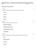AMS 262 Final Exam &ndash; Study Guide&comma; Practice Questions & Comprehensive Review