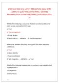 MSM 6633 Mid-Term LATEST 2026 ACTUAL EXAM WITH &NewLine;COMPLETE QUESTIONS AND CORRECT DETAILED &NewLine;ANSWERS &lpar;100&percnt; VERIFIED ANSWERS&rpar; &vert;ALREADY GRADED &NewLine;A&plus; 