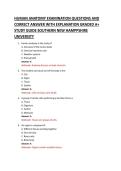 HUMAN ANATOMY EXAMINATION QUESTIONS AND &NewLine;CORRECT ANSWER WITH EXPLANATION GRADED A&plus; &NewLine;STUDY GUIDE