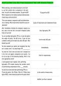 American Red Cross BLS Final Assessment Test with Answers Rated A