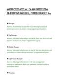 WGU C201 ACTUAL EXAM PAPER 2026&NewLine;QUESTIONS AND SOLUTIONS GRADED A&plus;