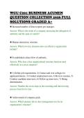 WGU C201 BUSINESS ACUMEN&NewLine;QUESTION COLLECTION 2026 FULL&NewLine;SOLUTIONS GRADED A&plus;