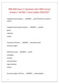 PNB 2265 Exam 3 &vert; Questions with 100&percnt; Correct &NewLine;Answers &vert; Verified &vert; Latest Update 2026&sol;2027 