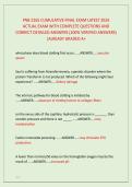 PNB 2265 CUMULATIVE FINAL EXAM LATEST 2026 &NewLine;ACTUAL EXAM WITH COMPLETE QUESTIONS AND &NewLine;CORRECT DETAILED ANSWERS &lpar;100&percnt; VERIFIED ANSWERS&rpar; &NewLine;&vert;ALREADY GRADED A&plus;