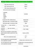 Biochem Module 6 Exam Questions and Answers Graded A&plus;