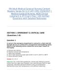 RN Adult Medical-Surgical Nursing Content Mastery Series Ed 12&period;0 &lpar;ATI CMS&rpar; 2026&sol;2027 &vert; Medical-Surgical Nursing&comma; NGN Clinical Judgment & ATI Exam Prep &vert; 100 Verified Questions with Detailed Rationales