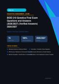 BIOD 210 Genetics Final Exam Questions & Answers Verified Actual Exam 2026&sol;2027 &ndash; Complete Exam-Style Q&As &vert; 100&percnt; Certified Verified &ndash; Pass Guaranteed &ndash; A&plus; Graded