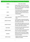 BIOS 2210 Final Exam Test Questions and Answers Graded A&plus;