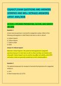 CG&lpar;ASCP&rpar; EXAM QUESTIONS AND ANSWERS &NewLine;&lpar;VERIFIED AND WELL DETAILED ANSWERS&rpar; &NewLine;LATEST 2025&sol;2026 