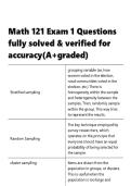 Math 121 Exam 1 Questions fully solved & verified for accuracy&lpar;A&plus;&rpar;&period;