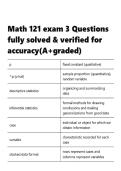Math 121 Exam 1 Questions fully solved & verified for accuracy&lpar;A&plus;&rpar;&period;