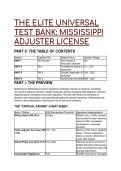 THE ELITE S-TIER TEST BANK&colon; Mississippi Adjuster License Exam Prep 2026&sol;2027 &vert; 30&plus; Q&A with Distractor & Mentor Analysis