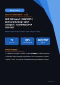 NUR 242 Med-Surg Nursing Exam 3 Galen College Actual Exam 2026&sol;2027 &ndash; Complete Exam-Style Questions & Answers &vert; 100&percnt; Certified Verified &ndash; Pass Guaranteed &ndash; A&plus; Graded