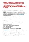 MENDIX ADVANCED EXAM QUESTIONS & ANSWERS &vert; 2026 UPDATED STUDY GUIDE &vert; VERIFIED SOLUTIONS WITH DETAILED EXPLANATIONS & HIGH-PASS PREPARATION MATERIAL