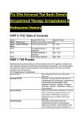 2026&sol;2027 Elite Universal Test Bank&colon; Ontario Occupational Therapy Jurisprudence & Professional Mastery