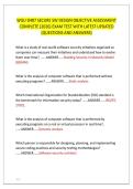 WGU D487 SECURE SW DESIGN OBJECTIVE ASSESSMENT &NewLine;COMPLETE &lpar;2026&rpar; EXAM TEST WITH LATEST UPDATED &NewLine;&lpar;QUESTIONS AND ANSWERS&rpar;