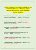 WGU D217 Accounting Information LATEST 2026 ACTUAL &NewLine;EXAM WITH COMPLETE QUESTIONS AND CORRECT &NewLine;DETAILED ANSWERS &lpar;100&percnt; VERIFIED ANSWERS&rpar; &NewLine;&vert;ALREADY GRADED A&plus;