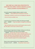 WGU D389 Task 1 EXAM 2026 UPDATE&sol;PRACTICE &NewLine;QUESTIONS AND CORRECT VERIFIED ANSWERS &lpar;complete &NewLine;solutions&rpar; ASSURED SUCCESS&sol;GRADED A&plus;&excl;&excl;&excl;