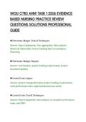 WGU C783 AHN1 TASK 1 2026 EVIDENCE&NewLine;BASED NURSING PRACTICE REVIEW&NewLine;QUESTIONS SOLUTIONS PROFESSIONAL&NewLine;GUIDE