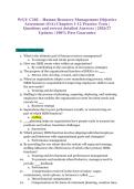WGU C202 &ndash; Human Resource Management Objective Assessment &lpar;OA&rpar; Chapters 1-12 Practice Tests &vert; Questions and correct detailed Answers &vert; 2026&sol;27 Updates &vert; 100&percnt; Pass Guarantee