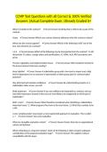 CCMP Test Questions with all Correct & 100&percnt; Verified Answers &vert;Actual Complete Exam &vert;Already Graded A&plus;