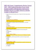DHN 101 Exam 1 Comprehensive Review Newest &NewLine;2025 &ndash; 2026 Updated Questions From Actual &NewLine;Exams Complete 150 Questions And Correct &NewLine;Detailed Answers &lpar;Verified Answers&rpar; &vert;Already &NewLine;Graded A&plus;&vert;&vert;Brand New&excl;&excl; 