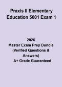Praxis II Elementary Education 5001 Exam 1&colon; Complete Study Guide & Practice Questions PDF