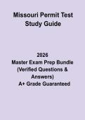 Missouri Permit Test Study Guide&colon; Complete Revision Notes & Practice Questions PDF